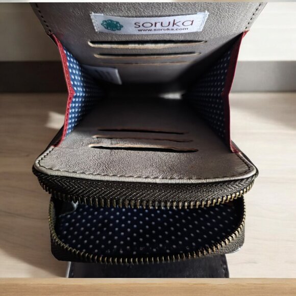 SORUKO EVA Leather Tri Color Cellphone Crossbody Purse/Handbag - Picture 6 of 9